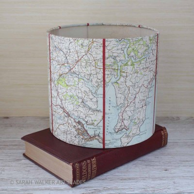 Falmouth map lampshade