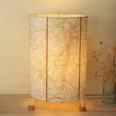 Malvern map table lamp