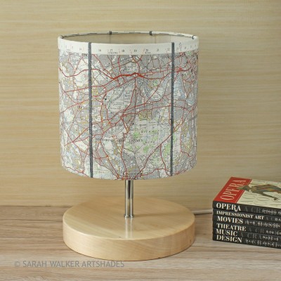 Map lampshade Richmond