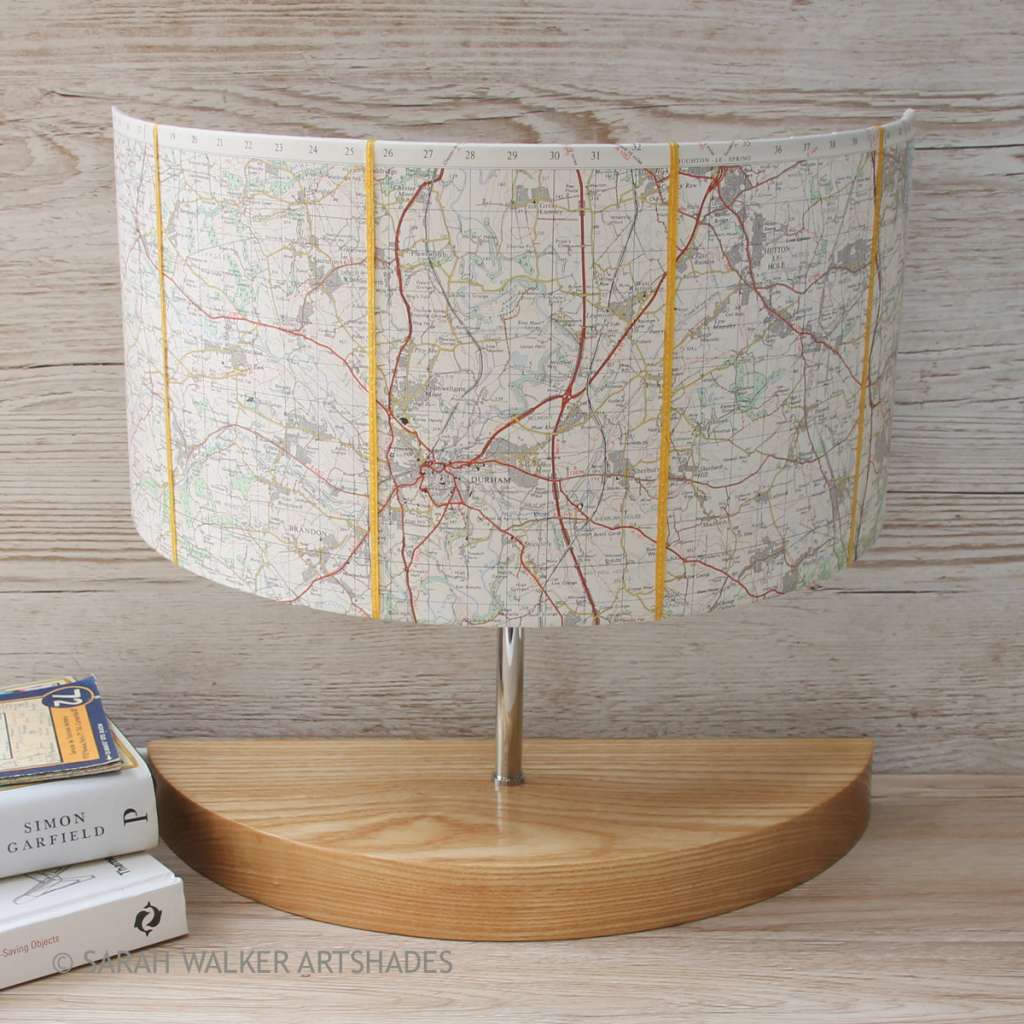 wide half lamp from Durham OS map