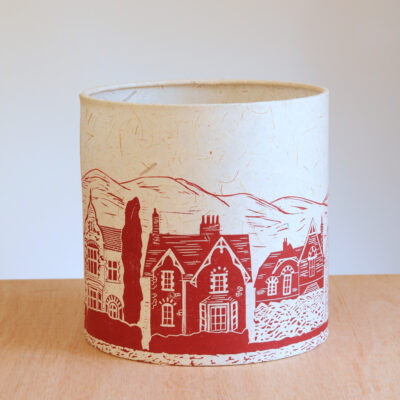 Victorian houses design lampshade by ArtShades