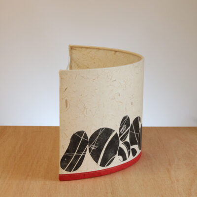 Handprinted pebbles wall shade by ArtShades