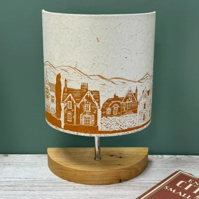 Warm brown house table lamp by ArtShades