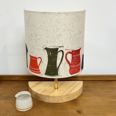 Multicoloured jug design lampshade by ArtShades