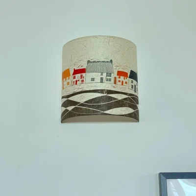 Brightly coloured wall light shade ArtShades