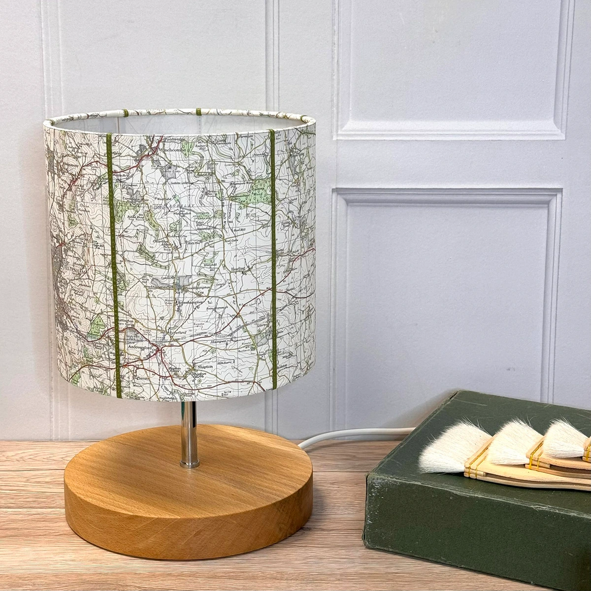 Winchcombe map table lamp Cotswolds