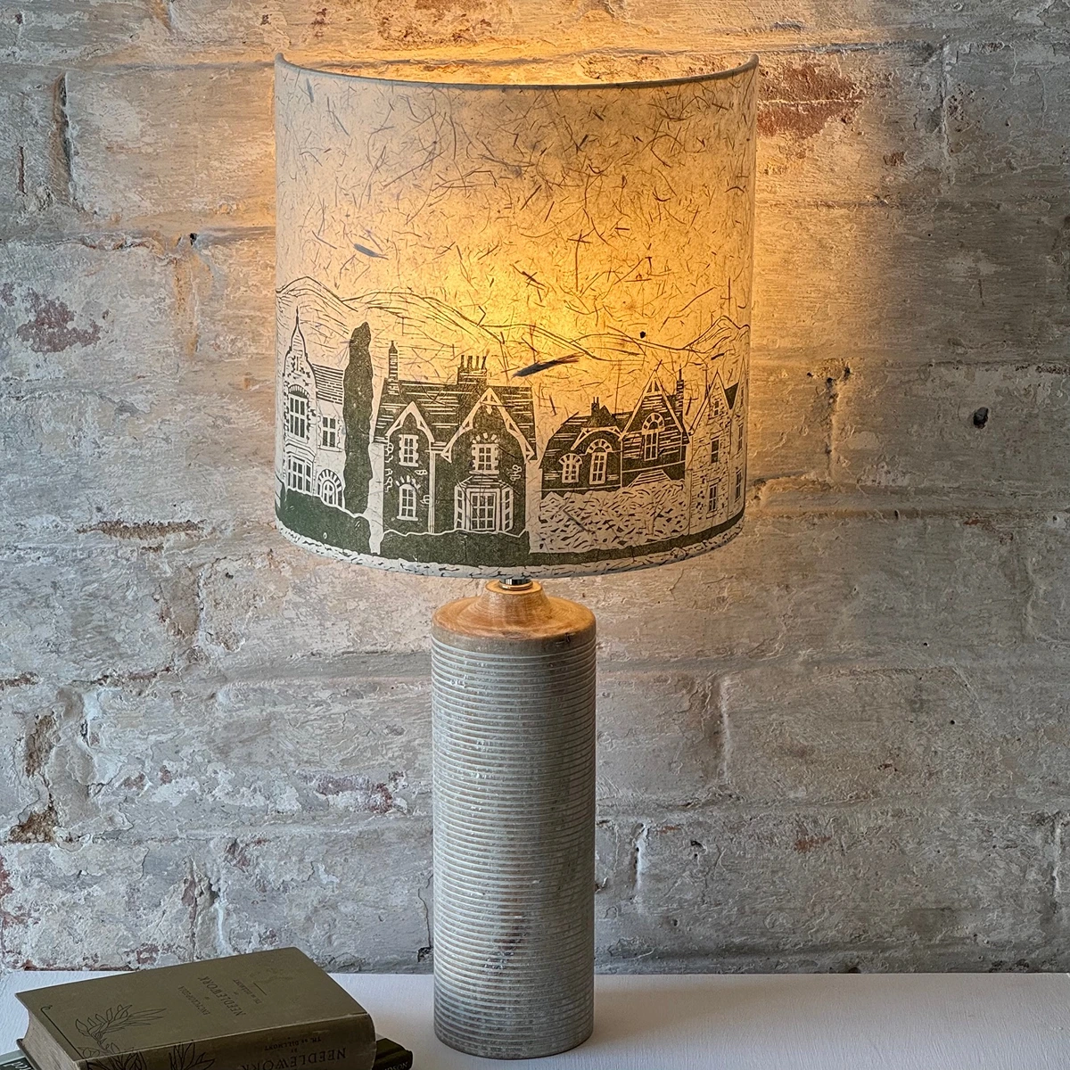 Victorian house design slim lamp for console table or bedroom