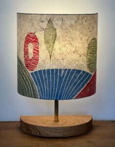 Table lamp contemporary abstract pattern by ArtShades